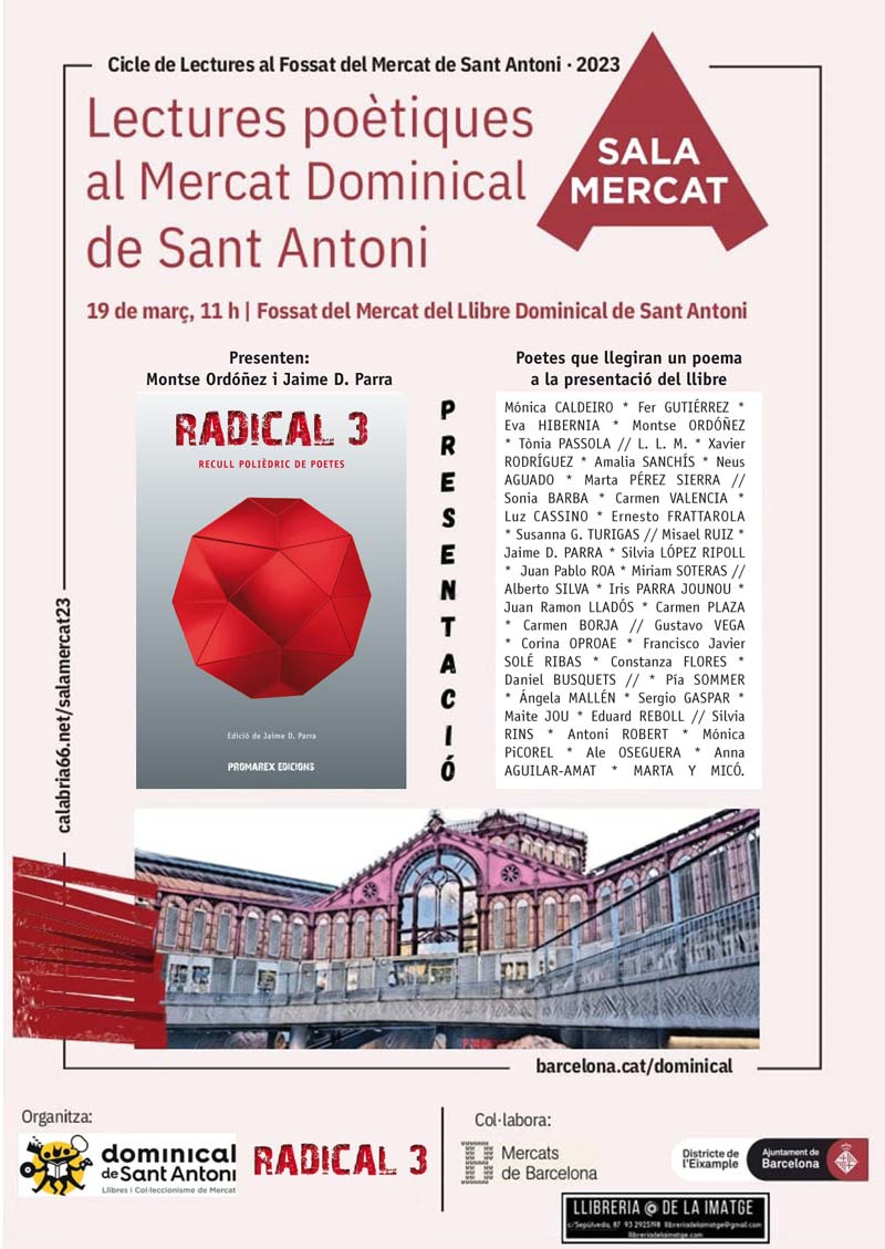 Carmen Borja. Mercat Dominical de Sant Antoni. Radical 3. Barcelona
