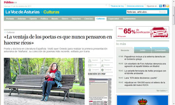 Entrevista en La Voz de Asturias, 8-11-2011